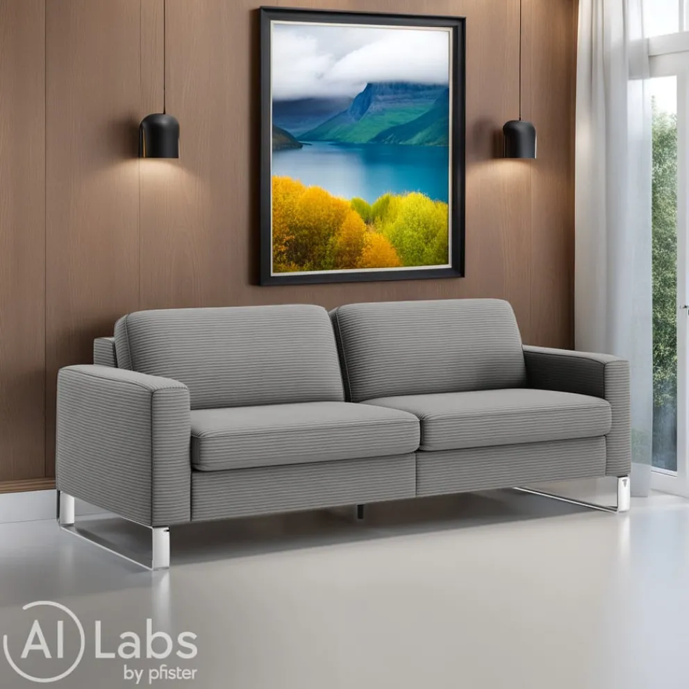 Johann Jakob Einzelsofa Classics Cord dark-grey Discount