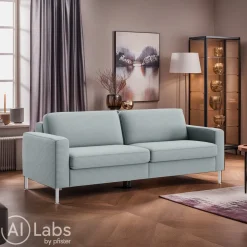 Johann Jakob Einzelsofa Classics Cord light blue Online