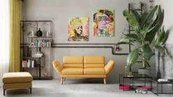 Dieter Knoll Einzelsofa Cosio Kat. J, Mercury curcuma Sale