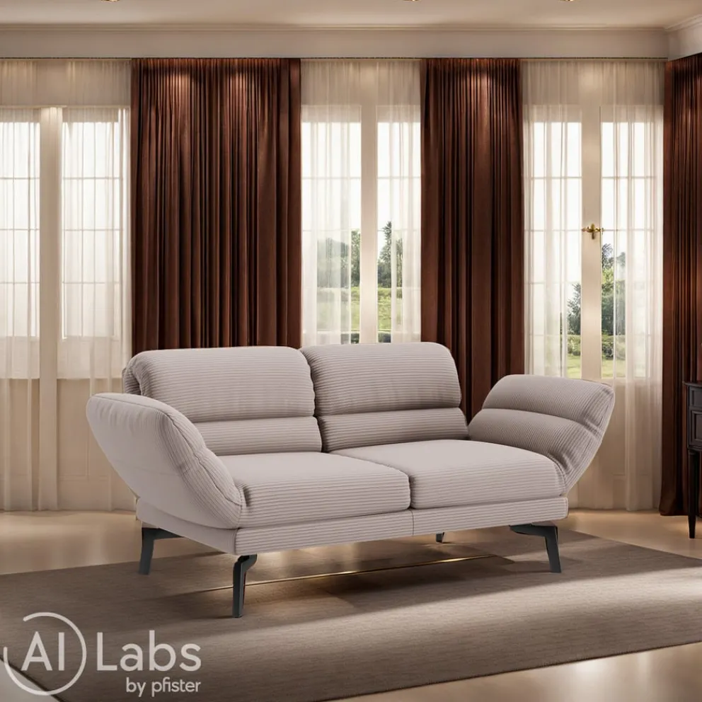 Dieter Knoll Einzelsofa Cosio Cord rosa New