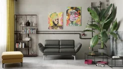 Dieter Knoll Einzelsofa Cosio Kat. J, Mercury black Sale