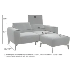 sensoo Einzelsofa Cosy1 dunkelbraun Best