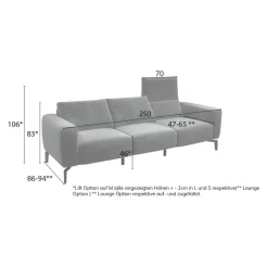 sensoo Einzelsofa Cosy1 dunkelbraun Outlet