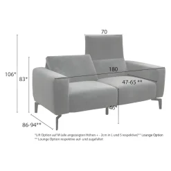 sensoo Einzelsofa Cosy1 marine Outlet