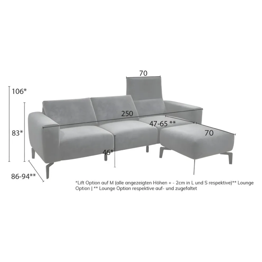 sensoo Einzelsofa Cosy1 anthrazit Online