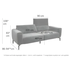 sensoo Einzelsofa Cosy1 crème Sale