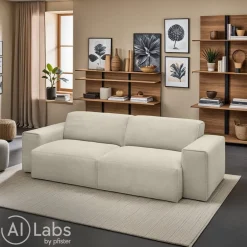 Pure Home Lifestyle Einzelsofa Eastport sandbraun Clearance
