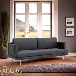 INTERTIME Einzelsofa I-Liv Credo asphalt U8006J Clearance