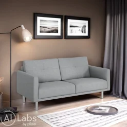 INTERTIME Einzelsofa I-Monia Kat. D, Danio hellgrau U3305D Discount