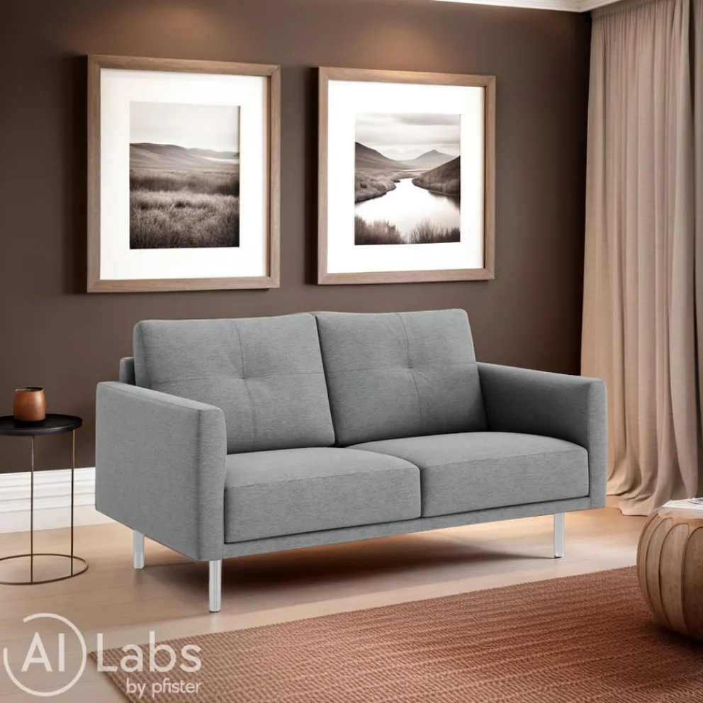INTERTIME Einzelsofa I-Monia Kat. D, Danio hellgrau U3305D Hot