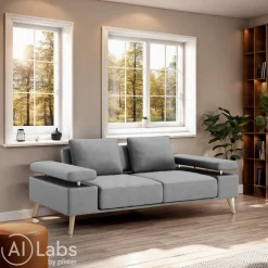 Hom'In Einzelsofa Jess Kat. 12, FZR 129 graphite grey Hot