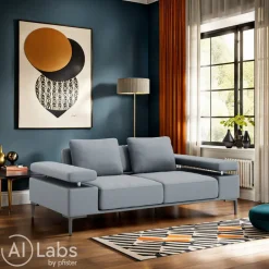 Hom'In Einzelsofa Jess Kat. 5, DPR 89 blue grey Discount