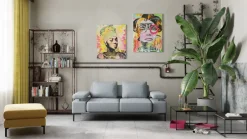 Hom'In Einzelsofa Jess Kat. 5, DPR 89 blue grey Discount