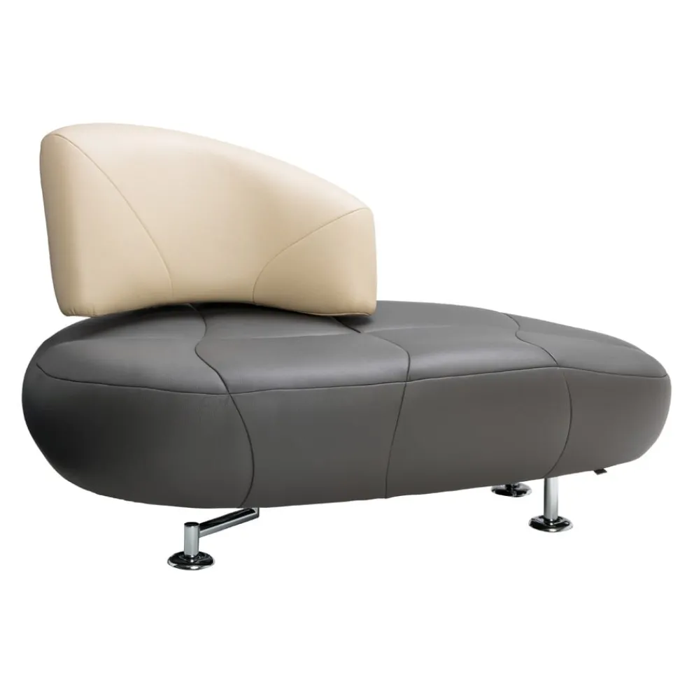 LEOLUX Einzelsofa Kikko Senso 1120 Castor, Senso 4400 Off White Best
