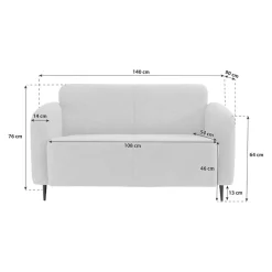 Livetastic Einzelsofa Marone ozeanblau Online