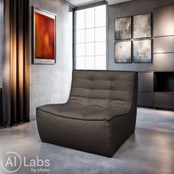 Ethnicraft Einzelsofa N701 dunkelgrau Online