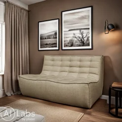 Ethnicraft Einzelsofa N701 beige Outlet