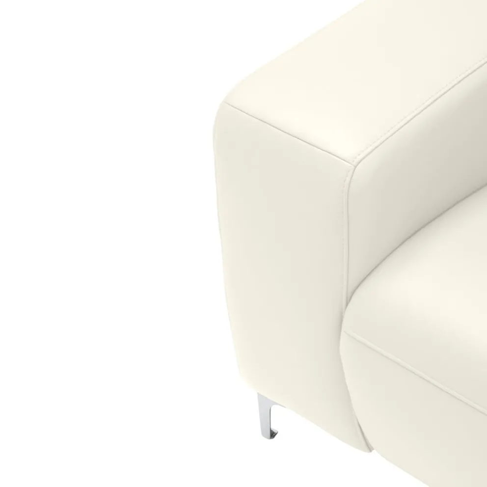 Pure Home Lifestyle Einzelsofa Pure 902 Exklusiv Kat. B, Bronco white Hot