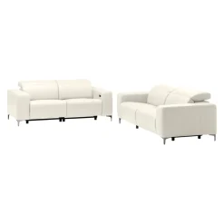 Pure Home Lifestyle Einzelsofa Pure 902 Exklusiv Kat. B, Bronco white Hot