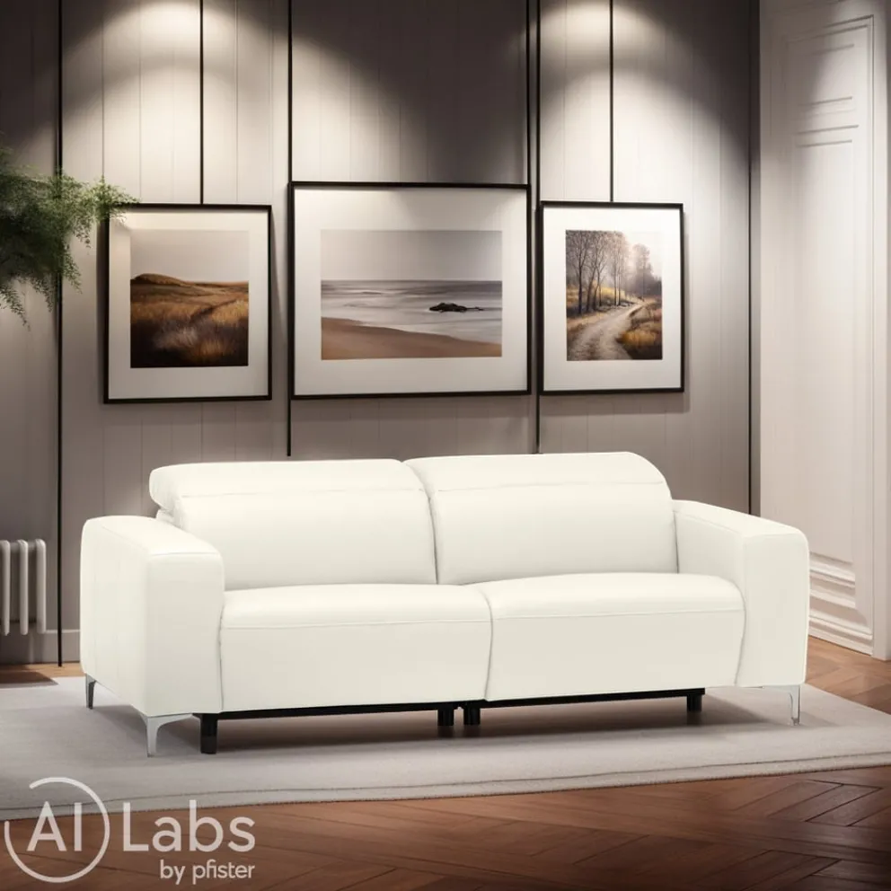 Pure Home Lifestyle Einzelsofa Pure 902 Exklusiv Kat. B, Bronco white Hot