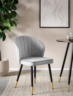 MID.YOU Essstuhl Design grau Clearance