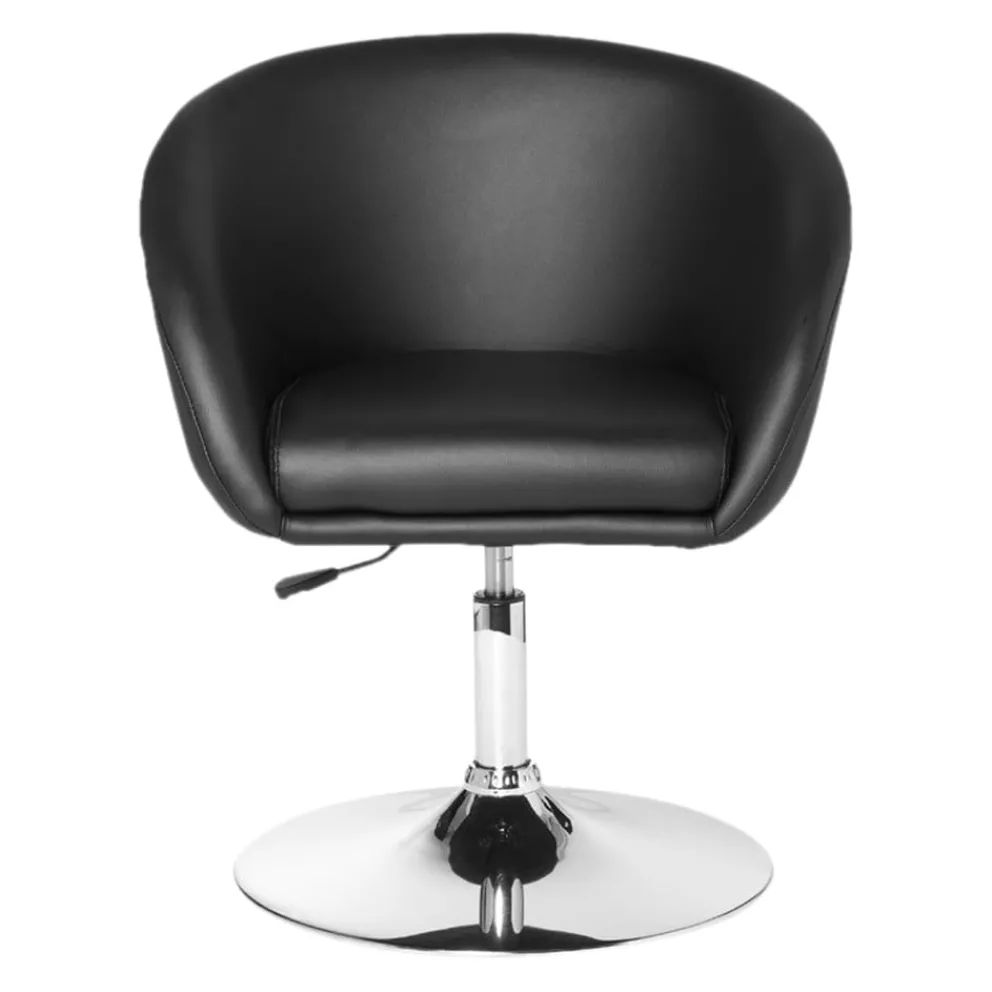 MID.YOU Essstuhl Leder-Optik schwarz Clearance