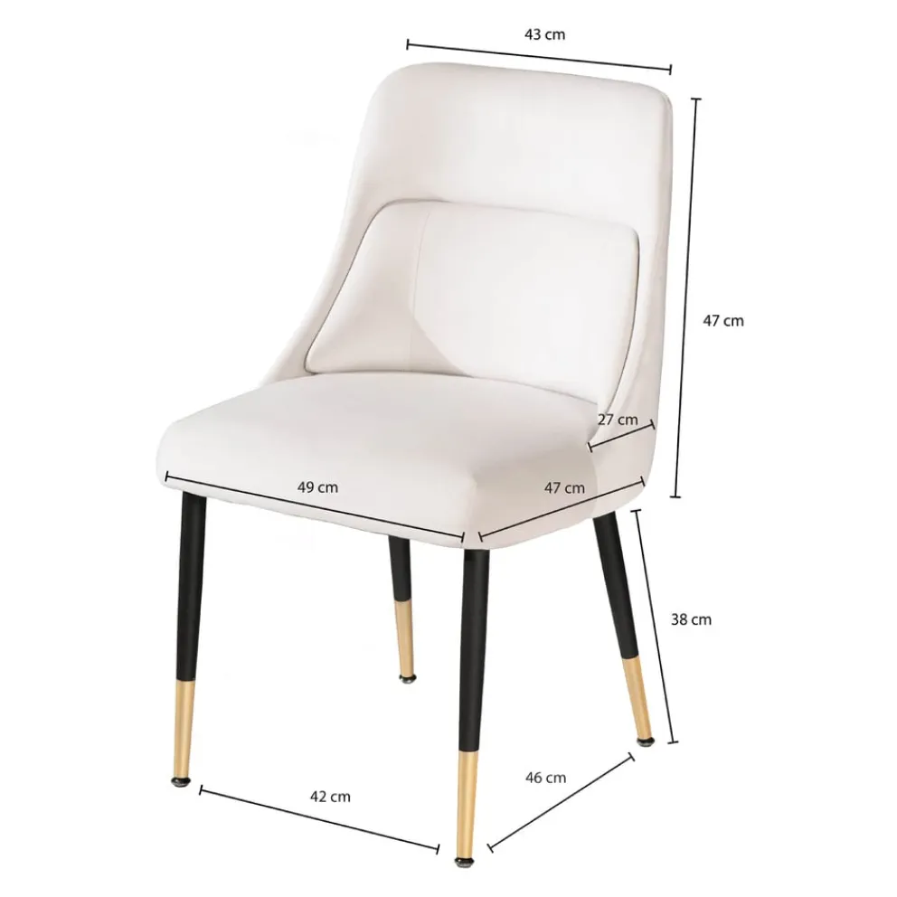 MID.YOU Essstuhl Samt beige Sale