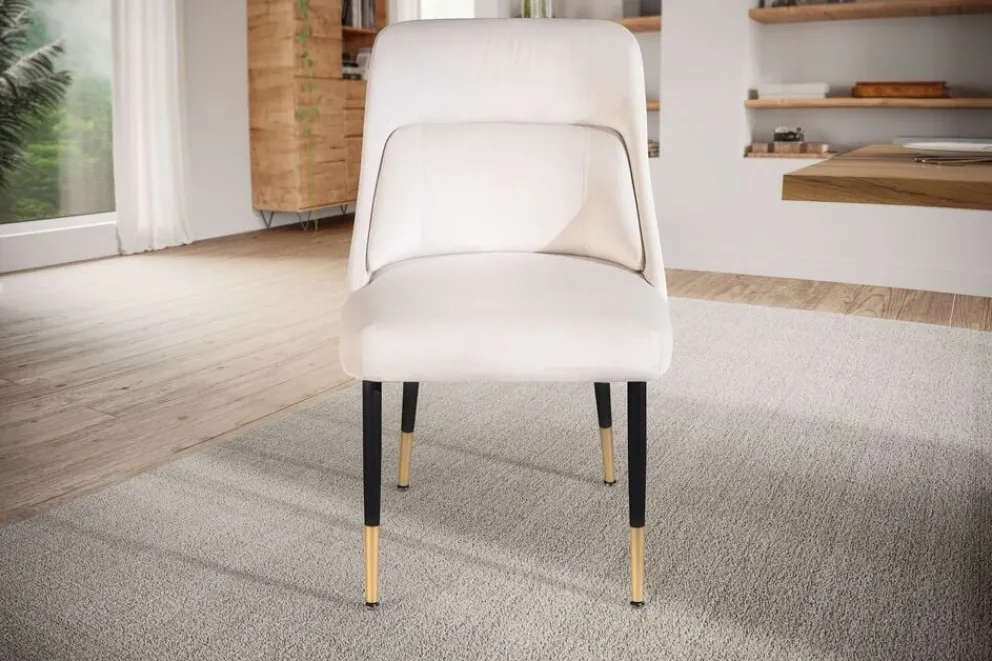 MID.YOU Essstuhl Samt beige Sale