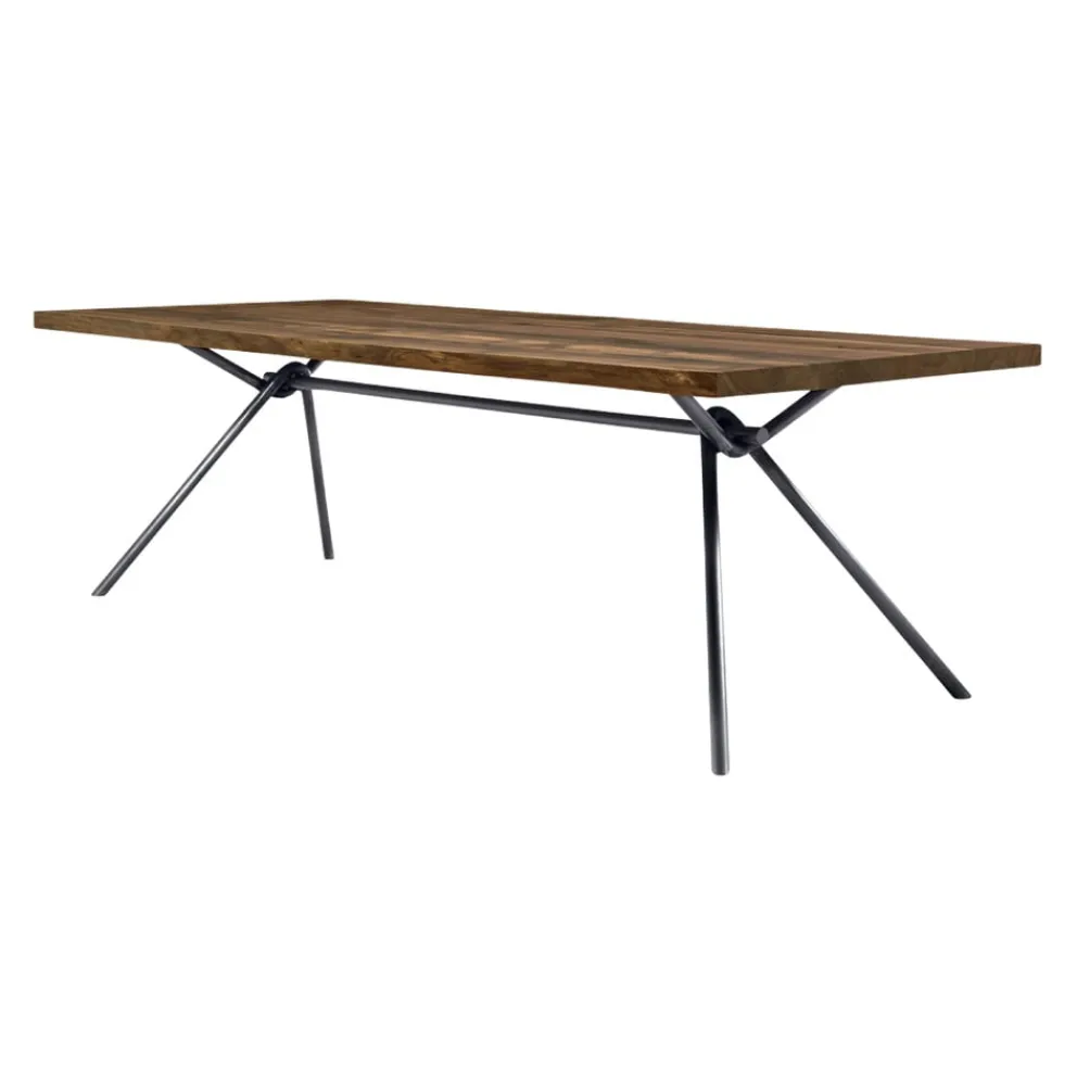 Riva 1920 Esstisch Iron Light ferro laccato irondust, nussbaumfarbig Clearance