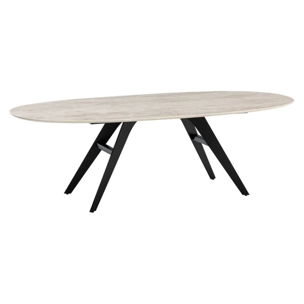 WILLISAU Esstisch Linea Dekton Arga Stonika poliert