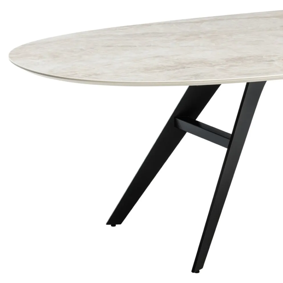 WILLISAU Esstisch Linea Dekton Arga Stonika poliert