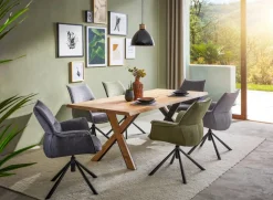 Linea Natura Esstisch X-Ray eichefarbig Clearance