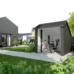 PLUS Fahrradunterstand Shelter fichtefarbig New