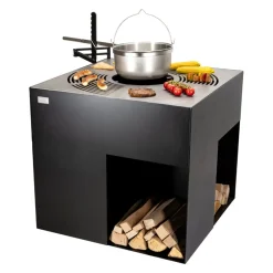 Nouvel Feuerschale & Grill Cubo Pro schwarz Best