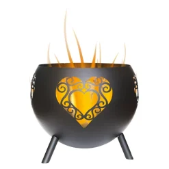 Colibri Feuerschale Heart schwarz Best