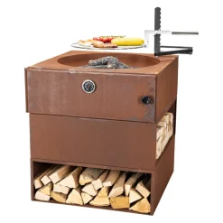 Nouvel Feuerschale mit integrierter Pizzafläche Passione due rostrot Discount