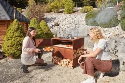 Nouvel Feuerschale mit integrierter Pizzafläche Passione due rostrot Discount