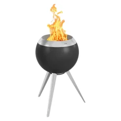 Höfats Feuerschale Moon 45 schwarz, silber Clearance