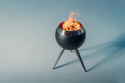 Höfats Feuerschale Moon 45 schwarz, silber Clearance