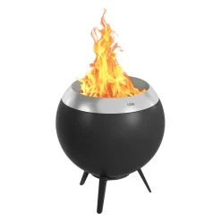 Höfats Feuerschale Moon 45 schwarz, silber New