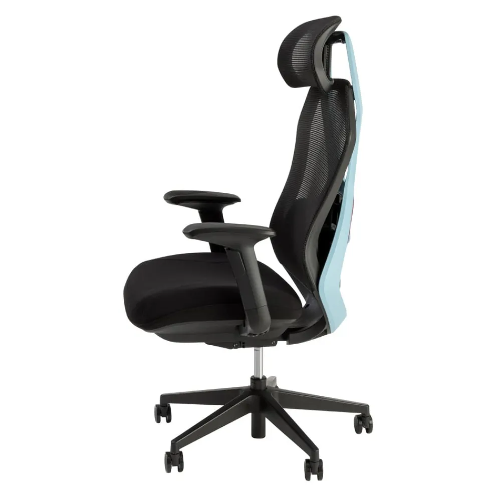 BYYU Gamingstuhl Gaming-105 blau, rosa, schwarz New