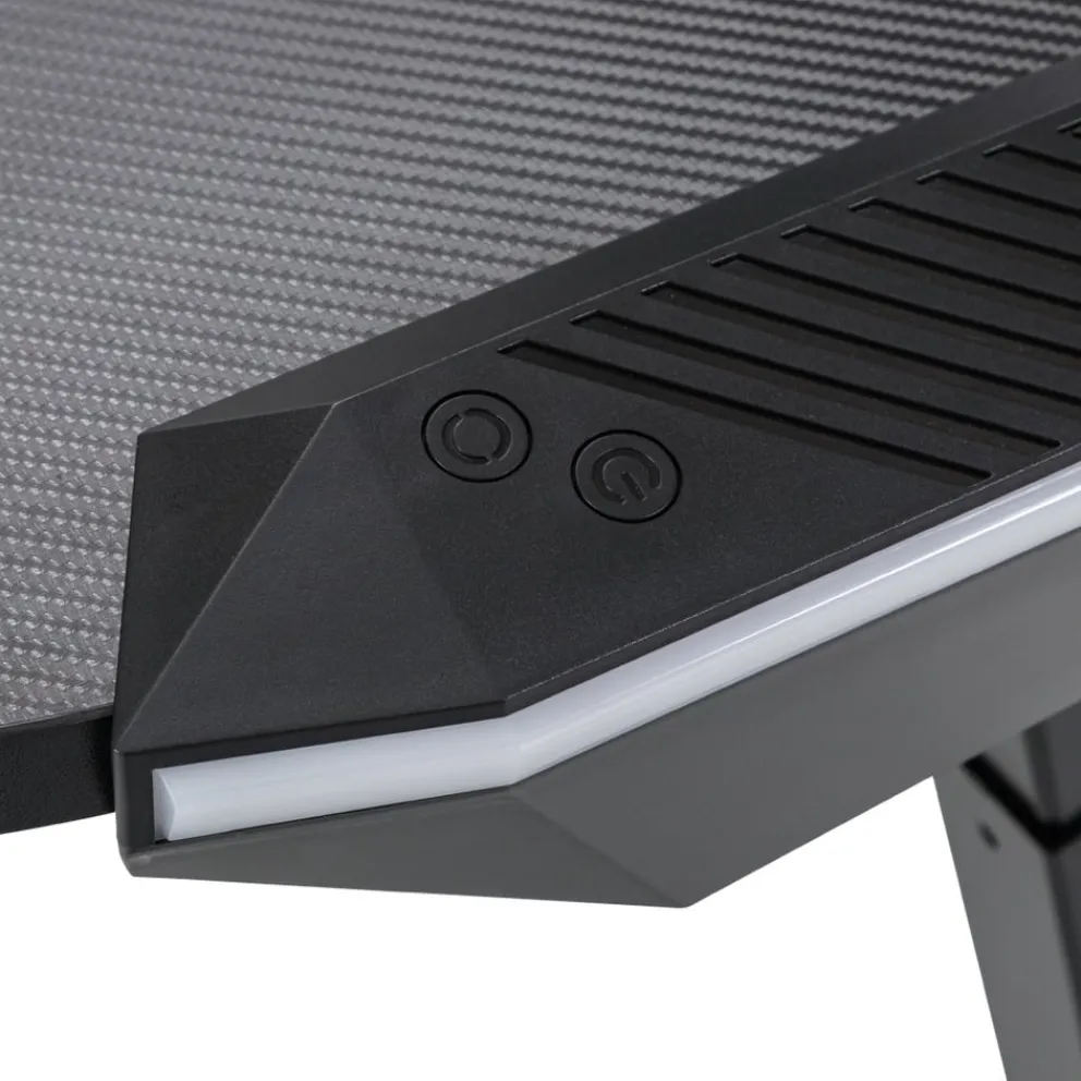 BYYU Gamingtisch Gamer schwarz Clearance