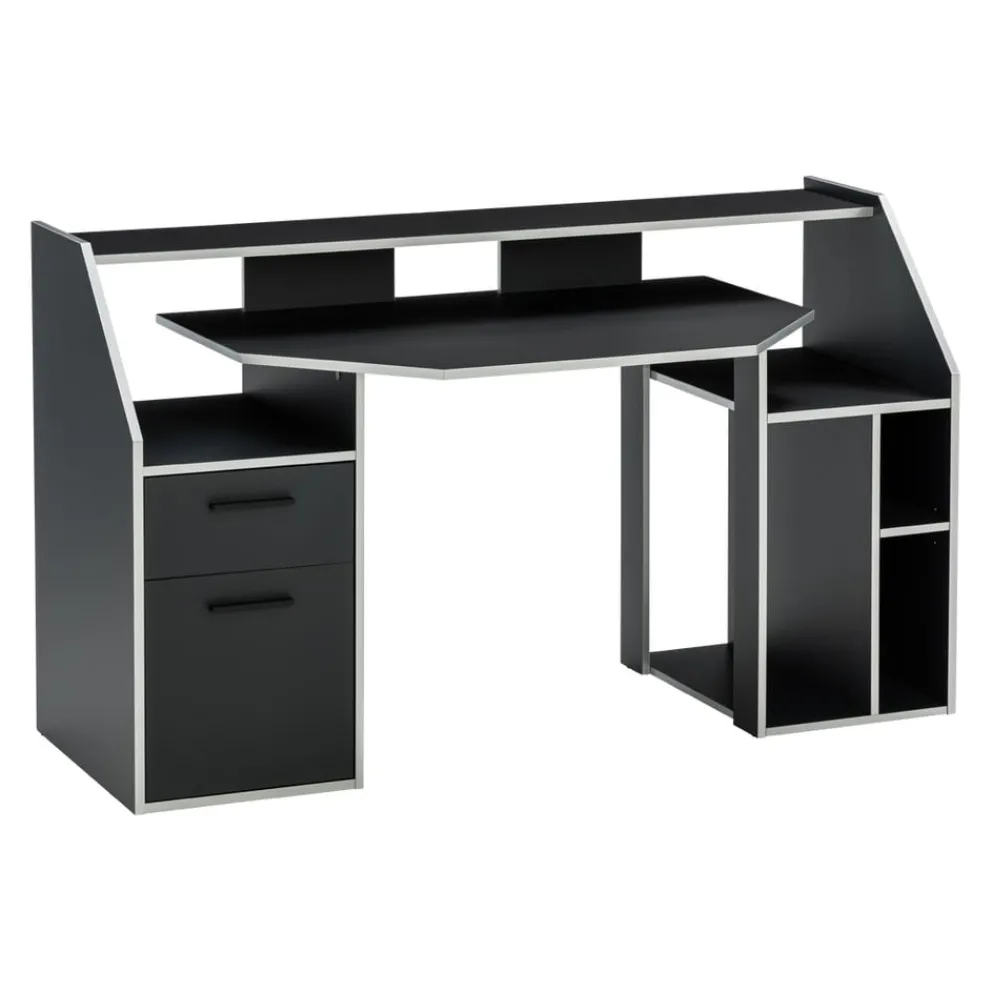 BYYU Gamingtisch Turbo-105 schwarz Clearance