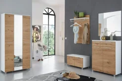 Dieter Knoll Garderobenbank Andalo eichefarbig, weiss New