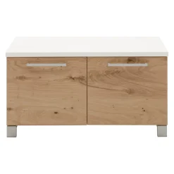 Dieter Knoll Garderobenbank Andalo eichefarbig, weiss New