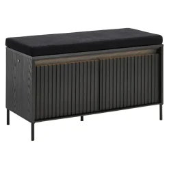 Hom'In Garderobenbank Noto schwarz Clearance