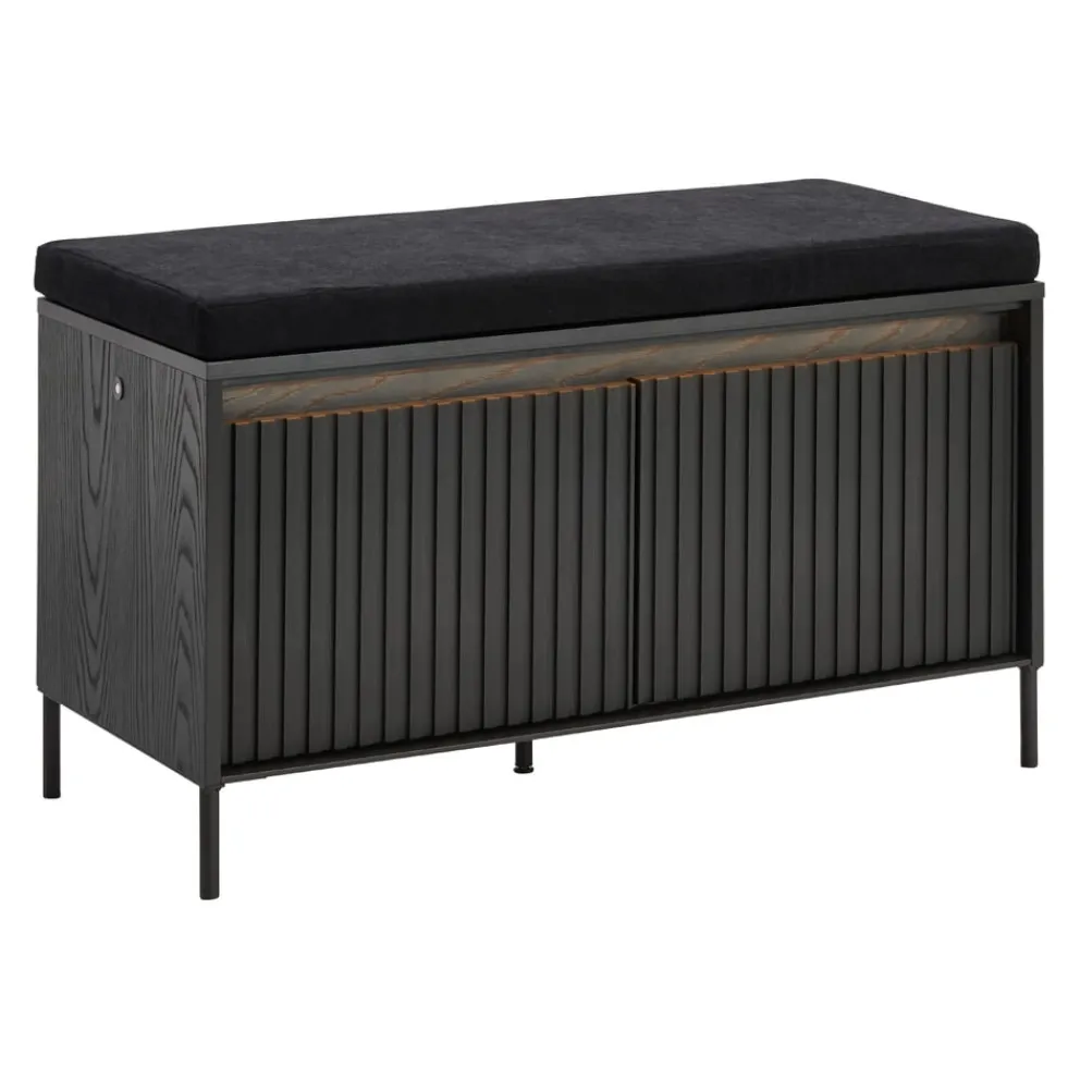 Hom'In Garderobenbank Noto schwarz Clearance