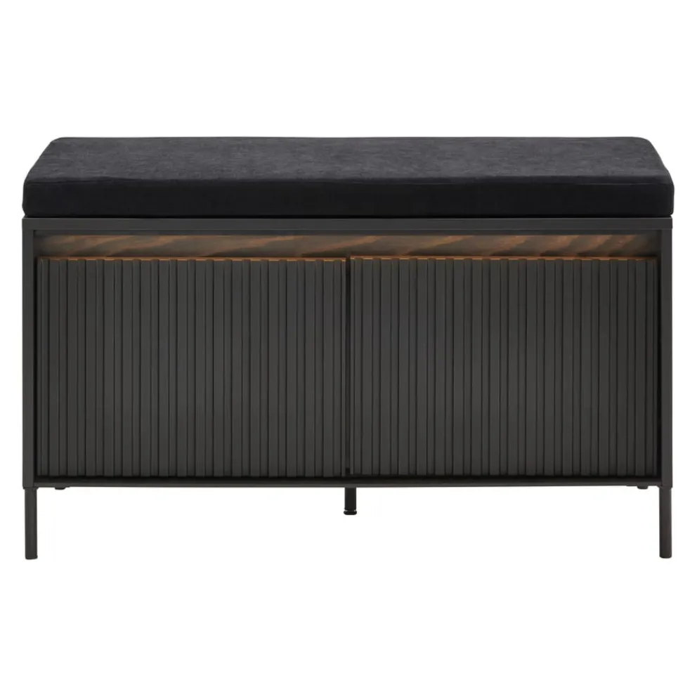 Hom'In Garderobenbank Noto schwarz Clearance