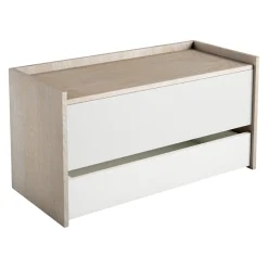 Sikelia Garderobenbank Shoe eichefarbig, weiss Clearance