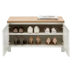 Dieter Knoll Garderobenbank Sorrent weiss Clearance